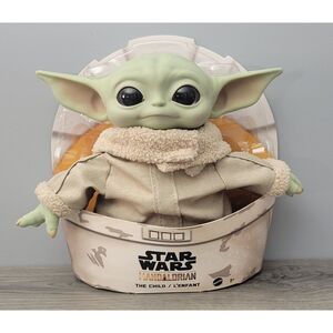 2020 Mattel Star Wars The Mandalorian The Child Grogu 11" Plush Toy Green In Box